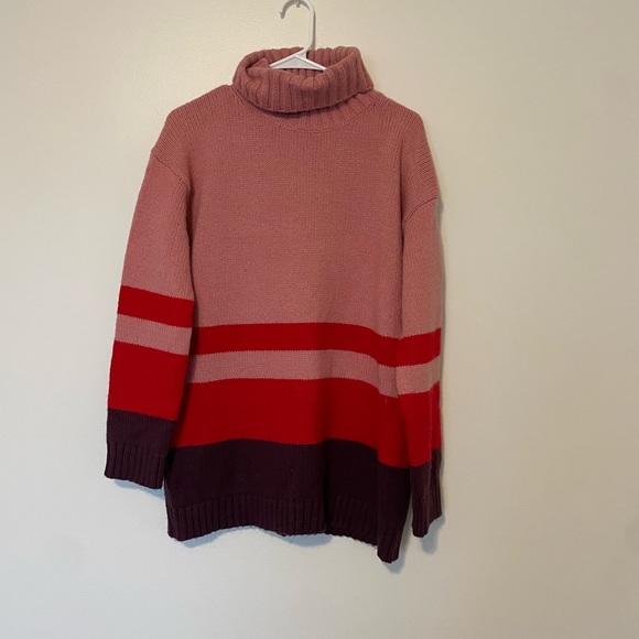 Ann Taylor Striped Turtleneck Sweater - Picture 2 of 6